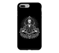 Carcasa para iPhone 7 Plus/8 Plus Abraham Lincoln meditando en posición de Loto Zen