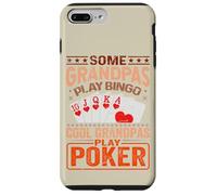 Carcasa para iPhone 7 Plus/8 Plus Abuelo Juegos de Cartas Jugadores de póker Casino Jugador Abuelo