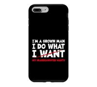 Carcasa para iPhone 7 Plus/8 Plus Abuelo Soy Un Hombre Adulto Hago Lo Que Quiere Mi Nieta