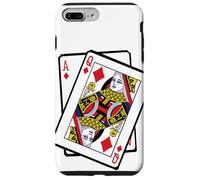 Carcasa para iPhone 7 Plus/8 Plus Ace & Queen of Diamonds 21st Birthday Twenty One Years Old