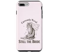 Carcasa para iPhone 7 Plus/8 Plus Actualmente Feral Still The Bride Funny Cat Wedding