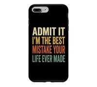 Carcasa para iPhone 7 Plus/8 Plus Admit It Im The Best Mistake Funny Retro Parejas Cita