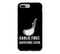 Carcasa para iPhone 7 Plus/8 Plus Ajo Primeras Preguntas más Tarde Divertido Amante de la Comida Italiana