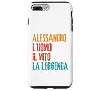 Carcasa para iPhone 7 Plus/8 Plus Alessandro L'Uomo Il Mito La Leggenda Festa di Compleanno