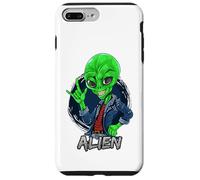 Carcasa para iPhone 7 Plus/8 Plus Alien Rockstar Funny Martian Outer Space Sci Fi Invasión