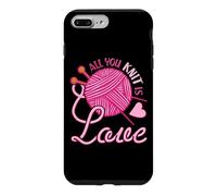 Carcasa para iPhone 7 Plus/8 Plus All You Knit Is Love - Juego de Notas para Tejer