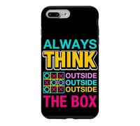 Carcasa para iPhone 7 Plus/8 Plus Always Think Outside The Box Illustration Graphic Designs
