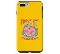 Carcasa para iPhone 7 Plus/8 Plus Amante de la Rana Fresa Lindo Arte Animal