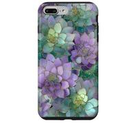 Carcasa para iPhone 7 Plus/8 Plus Amante de Las Plantas suculentas de Cactus Verde Salvia púrpura