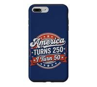 Carcasa para iPhone 7 Plus/8 Plus America Turns 250 I Turn 50 Since 50th Birthday Retro