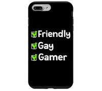 Carcasa para iPhone 7 Plus/8 Plus Amistoso Gay Gamer LGBTQ Identidad Orgullo Inclusión Gay Jugadores