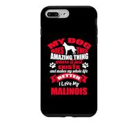 Carcasa para iPhone 7 Plus/8 Plus Amo a mi Perro Pastor Belga Malinois Amante Divertido de los