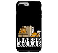 Carcasa para iPhone 7 Plus/8 Plus Amo los acordeones de Cerveza y me Gusta 3 Otras Personas