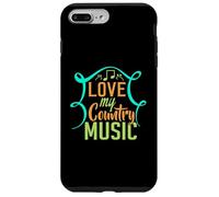 Carcasa para iPhone 7 Plus/8 Plus Amo mi música Country para los fanáticos del Country Western