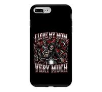 Carcasa para iPhone 7 Plus/8 Plus Amo Mucho a mi mamá Hard Skeleton Meme Bootleg