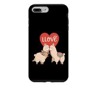 Carcasa para iPhone 7 Plus/8 Plus Amor Llamas Lindo Animal Pareja San Valentín Corazón Estética