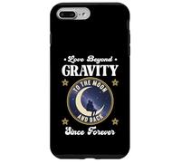 Carcasa para iPhone 7 Plus/8 Plus Amor MÁS ALLÁ DE LA Gravedad A LA Luna Y Vuelta Desde Siempre Espacio