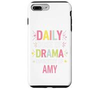 Carcasa para iPhone 7 Plus/8 Plus Amy Personalized Name Funny Cute Custom Amy Name