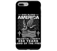 Carcasa para iPhone 7 Plus/8 Plus Ángel de la Bandera Americana 250 años Vintage USA Julio 4