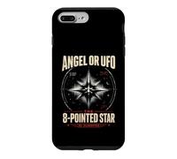 Carcasa para iPhone 7 Plus/8 Plus Ángel o OVNI 8 Estrellas Puntiagudas desclasificado UAP Ezequiel Wheel