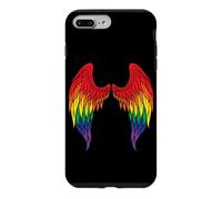 Carcasa para iPhone 7 Plus/8 Plus Angel Wings Rainbow On Back Angel Wings Gay LGBTQ
