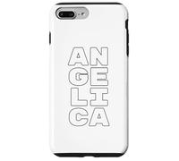 Carcasa para iPhone 7 Plus/8 Plus Angelica Personalized Retro Girls Custom Angelica Name