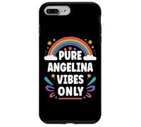Carcasa para iPhone 7 Plus/8 Plus Angelina Vibes Only Cute Retro Girls Angelina Name