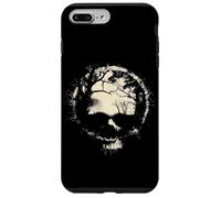 Carcasa para iPhone 7 Plus/8 Plus Anillo de Calavera de Bosque y Luna Surrealista Ghostly Gothic Horror Graphic