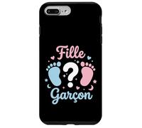 Carcasa para iPhone 7 Plus/8 Plus Annonce grossese Sexe Bebe Baby Shower fille ou Garcon