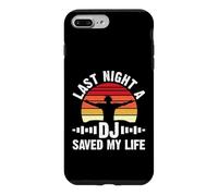 Carcasa para iPhone 7 Plus/8 Plus Anoche un DJ me salvó la Vida Retro DJ Sunset