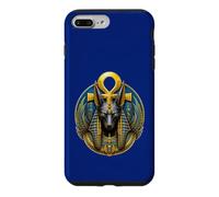 Carcasa para iPhone 7 Plus/8 Plus Anubis Jackal God Ankh Arte del Mito Egipcio Antiguo