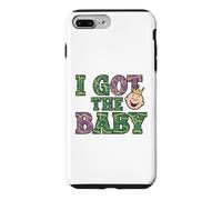 Carcasa para iPhone 7 Plus/8 Plus Anuncio de Embarazo I Got The Baby Revelar Mardi Gras