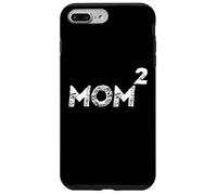 Carcasa para iPhone 7 Plus/8 Plus Anuncio de Embarazo Mom Squared Mom 2 Second Baby