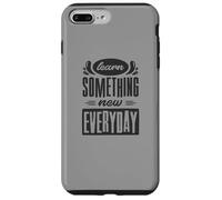 Carcasa para iPhone 7 Plus/8 Plus Aprende Algo Nuevo para Cada día con Cita inspiradora