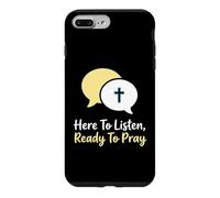 Carcasa para iPhone 7 Plus/8 Plus Aquí para Escuchar Listo para Orar Consejero Cristiano