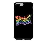 Carcasa para iPhone 7 Plus/8 Plus Arco Iris Bandera Mariposas Gay Orgullo Mes Arte Homosexualidad