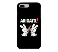 Carcasa para iPhone 7 Plus/8 Plus Arigato! Funny Chibi Anime Bunny Kawaii Manga Comedia