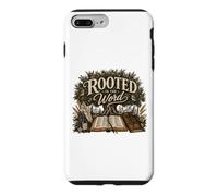 Carcasa para iPhone 7 Plus/8 Plus Arraigado en la Palabra Christian Bible Study Girl Faith Design
