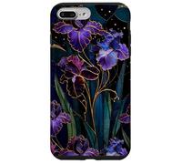 Carcasa para iPhone 7 Plus/8 Plus Art Nouveau Iris Gótico Floral Celeste Oscuro Botánico Arte