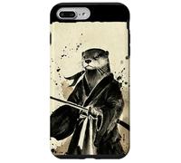 Carcasa para iPhone 7 Plus/8 Plus Arte de Tinta Japonesa Retro Samurai Otter