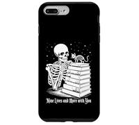 Carcasa para iPhone 7 Plus/8 Plus Arte gótico de Halloween para Amantes de los Libros