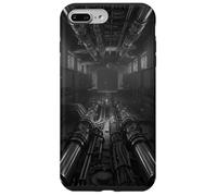 Carcasa para iPhone 7 Plus/8 Plus Arte Retro de Ciencia ficción para Jugadores de Spaceship