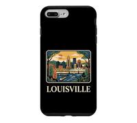 Carcasa para iPhone 7 Plus/8 Plus Arte Urbano Retro del Skyline River Bridge de Louisville, Kentucky