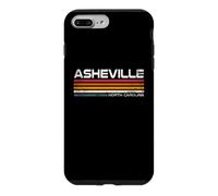 Carcasa para iPhone 7 Plus/8 Plus Asheville North Carolina Retro Rayas Vintage City Design