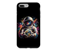 Carcasa para iPhone 7 Plus/8 Plus Astronauta Sosteniendo Planetas Tierra Astronomía Ciencia Espacio