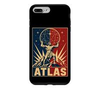 Carcasa para iPhone 7 Plus/8 Plus Atlas Cósmico Titán Griego Sosteniendo Estrellas Cielo