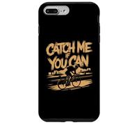 Carcasa para iPhone 7 Plus/8 Plus Atrápame si Puedes Andar en Bicicleta | Divertido Equipo Retro para Ciclistas