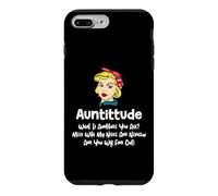 Carcasa para iPhone 7 Plus/8 Plus Auntitude What Is Auntitude You Ask? Funny Aunt Niece Nephew