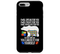 Carcasa para iPhone 7 Plus/8 Plus Autismo Mama Bear I Will Speak Fight Advocate For You