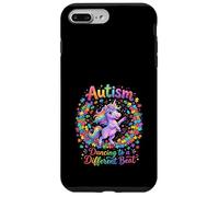 Carcasa para iPhone 7 Plus/8 Plus Autismo Unicornio Bailando a una Conciencia de Ritmo Diferente
